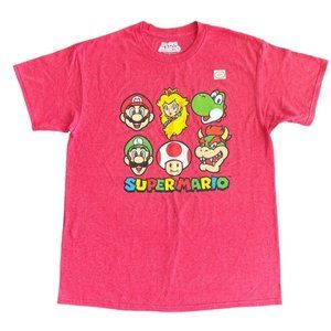 Super Mario Bros T-Shirt Sz L Official Nintendo Licensed Product NWT